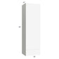 RTA Milan White Matte 18" x 60" x 15" Wall Cabinet-Right Hinged with Drawers and 1 Finished End Panel