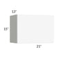 RTA Milan White Matte 21" x 15" Lift-Up Door Wall Cabinet