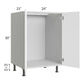 RTA Milan White Matte 24" Full Height Door Vanity Sink Base Cabinet