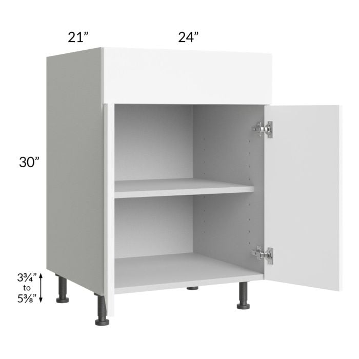 RTA Milan White Matte 24" Vanity Base Cabinet