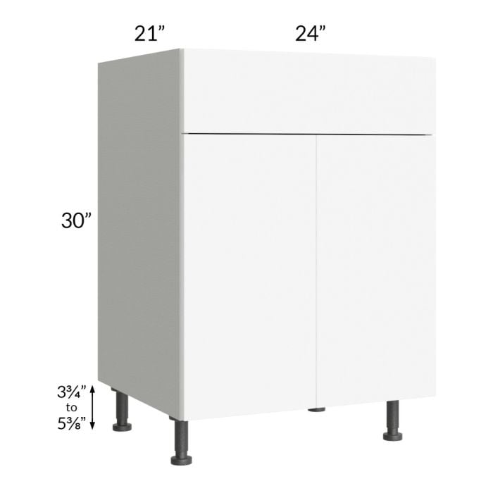 RTA Milan White Matte 24" Vanity Sink Base Cabinet