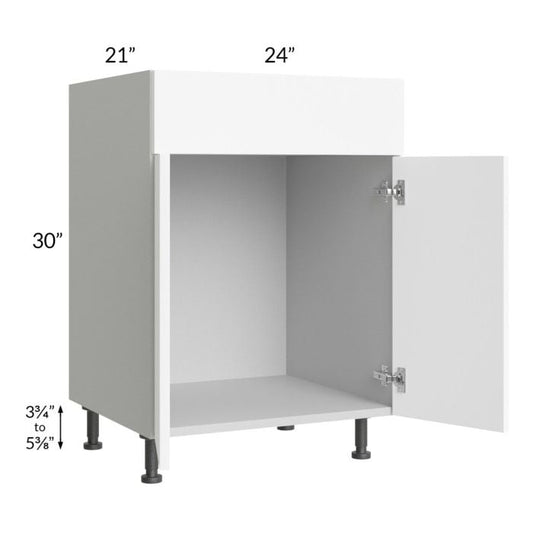 RTA Milan White Matte 24" Vanity Sink Base Cabinet