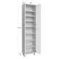 RTA Milan White Matte 24" x 13" x 96" Pantry Cabinet (4 doors, 13" depth)