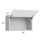 RTA Milan White Matte 24" x 15" Lift-Up Door Wall Cabinet