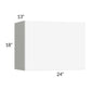 RTA Milan White Matte 24" x 18" Lift-Up Door Wall Cabinet with 2 Finished End Panels