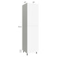 RTA Milan White Matte 24" x 24" x 96" Pantry Cabinet (2 doors, 24" depth) with 2 Finished Sides and 1 Roll Out Tray