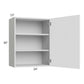 RTA Milan White Matte 24" x 30" Wall Cabinet (1 door)-Right Hinged