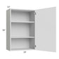 RTA Milan White Matte 24" x 36" Wall Cabinet (1 door)-Right Hinged with 1 Finished Side