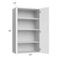 RTA Milan White Matte 24" x 42" Wall Cabinet with 2 Finished End Panels