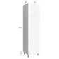 RTA Milan White Matte 24" x 96" Double Oven Cabinet with 2 Finished Sides