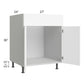 RTA Milan White Matte 27" Sink Base Cabinet with Sink Tilt-Out