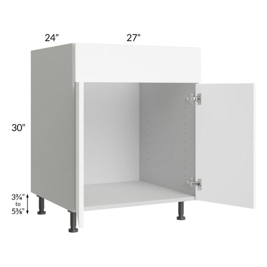 RTA Milan White Matte 27" Sink Base Cabinet