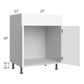 RTA Milan White Matte 27" Vanity Sink Base Cabinet with Sink Tilt-Out