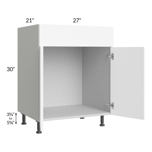 RTA Milan White Matte 27" Vanity Sink Base Cabinet with Sink Tilt-Out