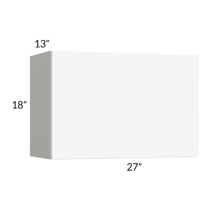 RTA Milan White Matte 27" x 18" Lift-Up Door Wall Cabinet