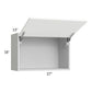 RTA Milan White Matte 27" x 18" Lift-Up Door Wall Cabinet