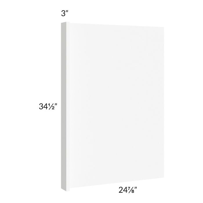 RTA Milan White Matte 3" Appliance End Panel