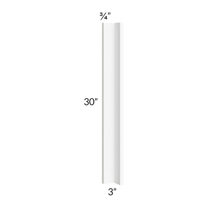 RTA Milan White Matte 3" x 3" x 30" Corner Filler