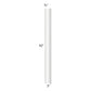 RTA Milan White Matte 3" x 3" x 42" Corner Filler