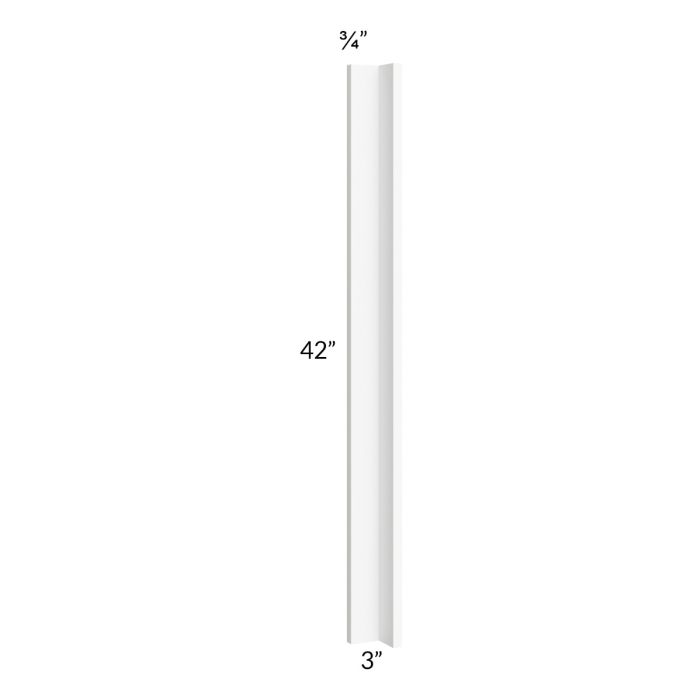 RTA Milan White Matte 3" x 3" x 42" Corner Filler