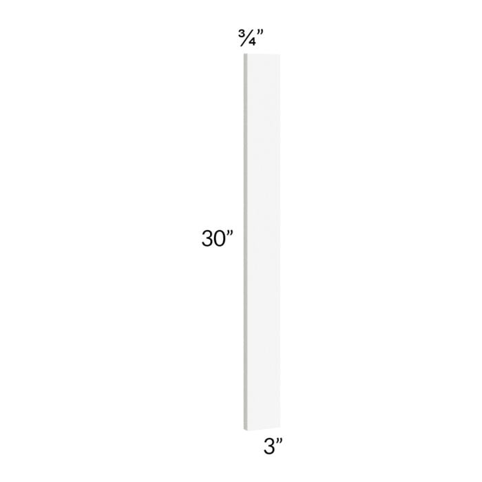 RTA Milan White Matte 3" x 30" Wall Filler