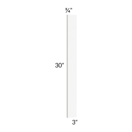 RTA Milan White Matte 3" x 30" Wall Filler