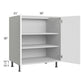 RTA Milan White Matte 30" Full Height Door Vanity Sink Base Cabinet