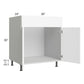 RTA Milan White Matte 30" Sink Base Cabinet with 2 Finished Sides