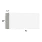 RTA Milan White Matte 30" x 15" Lift-Up Door Wall Cabinet with 2 Finished End Panels