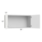 RTA Milan White Matte 30" x 15" Wall Cabinet with 1 Finished End Panel