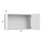 RTA Milan White Matte 30" x 18" Wall Cabinet with 1 Finished End Panel