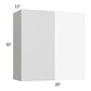 RTA Milan White Matte 30" x 30" Blind Corner Wall Cabinet-Right-Hinged Door on Left