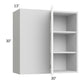 RTA Milan White Matte 30" x 30" Blind Corner Wall Cabinet-Right-Hinged Door on Left