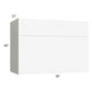 RTA Milan White Matte 30" x 30" x 21" Microwave Wall Cabinet