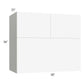 RTA Milan White Matte 30" x 36" x 21" Microwave Wall Cabinet