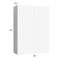 RTA Milan White Matte 30" x 42" Wall Cabinet