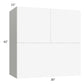 RTA Milan White Matte 30" x 42" x 21" Microwave Wall Cabinet