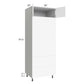 RTA Milan White Matte 30" x 84" Combo Oven Cabinet with 2 Finished Sides