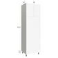 RTA Milan White Matte 30" x 96" Double Oven Cabinet