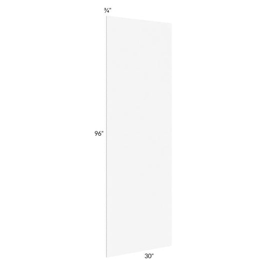 RTA Milan White Matte 30" x 96" Refrigerator End Panel