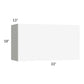 RTA Milan White Matte 33" Countertop Wall Appliance Cabinet