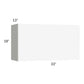 RTA Milan White Matte 33" Countertop Wall Appliance Cabinet with 1 Finished End Panel
