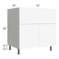 RTA Milan White Matte 33" Farm Sink Base Cabinet with 2 Finished Sides
