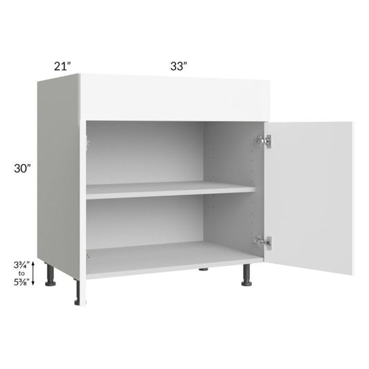 RTA Milan White Matte 33" Vanity Base Cabinet