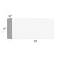 RTA Milan White Matte 33" x 15" Lift-Up Door Wall Cabinet with 2 Finished End Panels