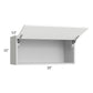 RTA Milan White Matte 33" x 15" Lift-Up Door Wall Cabinet