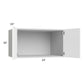 RTA Milan White Matte 33" x 18" x 24" Wall Cabinet with 1 Finished End Panel