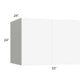 RTA Milan White Matte 33" x 24" x 24" Wall Cabinet with 2 Finished End Panels
