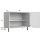 RTA Milan White Matte 36" 2-Door Range Top Base Cabinet
