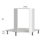 RTA Milan White Matte 36" Full Height Door Diagonal Corner Sink Front with Sink Tilt-Out
